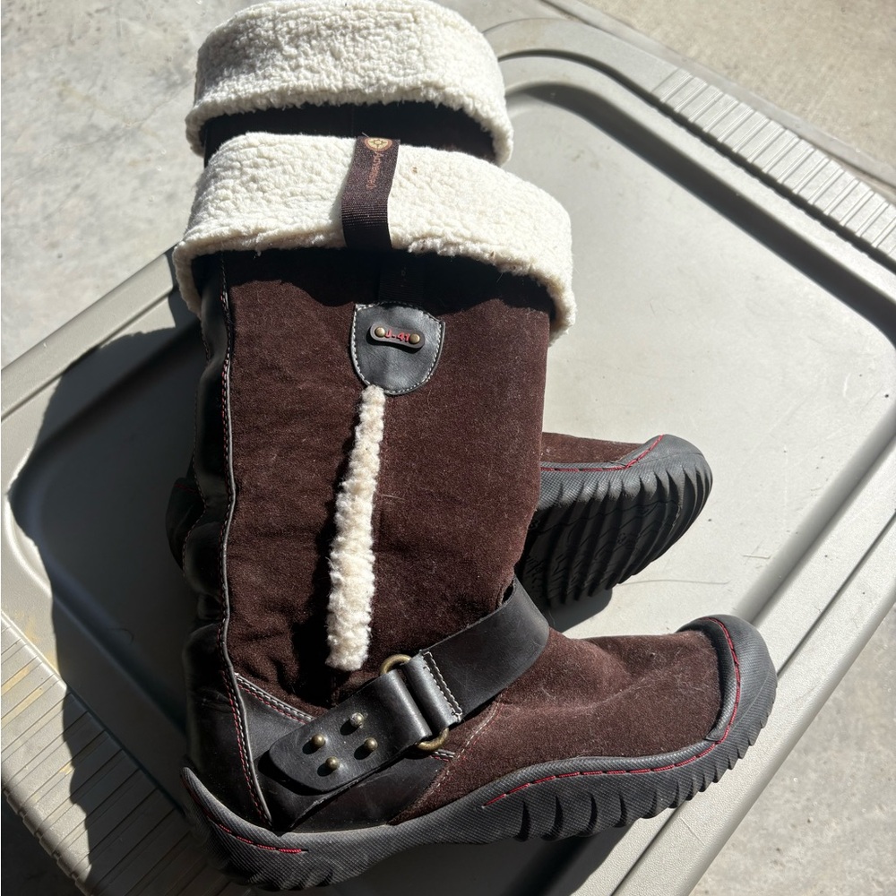 Mystic Vegan Suede Boots with Faux Fur
